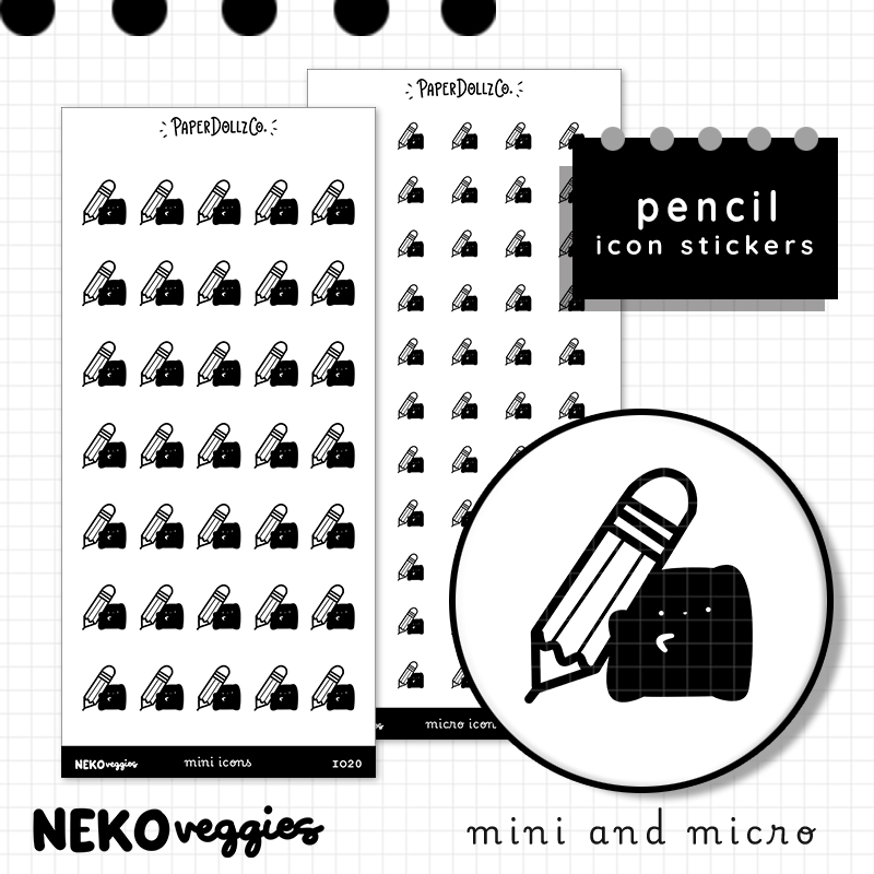 Pencil | PaperDollzCo | Icon Sticker | i020