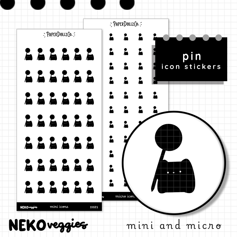 Pin | PaperDollzCo | Icon Sticker | i021