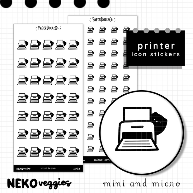 Printer | PaperDollzCo | Icon Sticker | i022