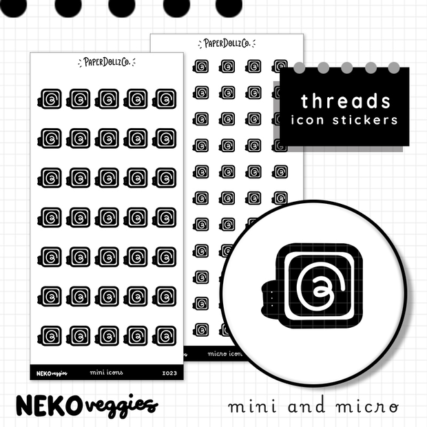 Threads | PaperDollzCo | Icon Sticker | i023