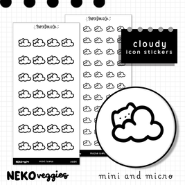 Cloudy | PaperDollzCo | Icon Sticker | i026