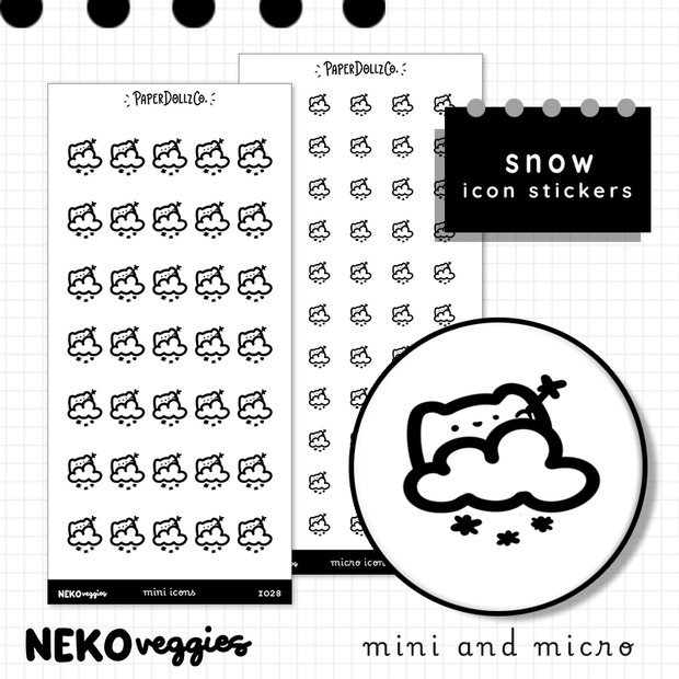 Snow | PaperDollzCo | Icon Sticker | i028