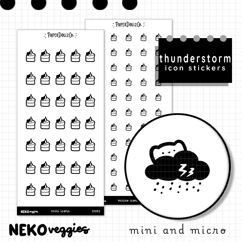 Thunderstorm | PaperDollzCo | Icon Sticker | i029