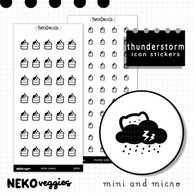 Thunderstorm | PaperDollzCo | Icon Sticker | i029