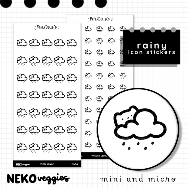 Rainy | PaperDollzCo | Icon Sticker | i030