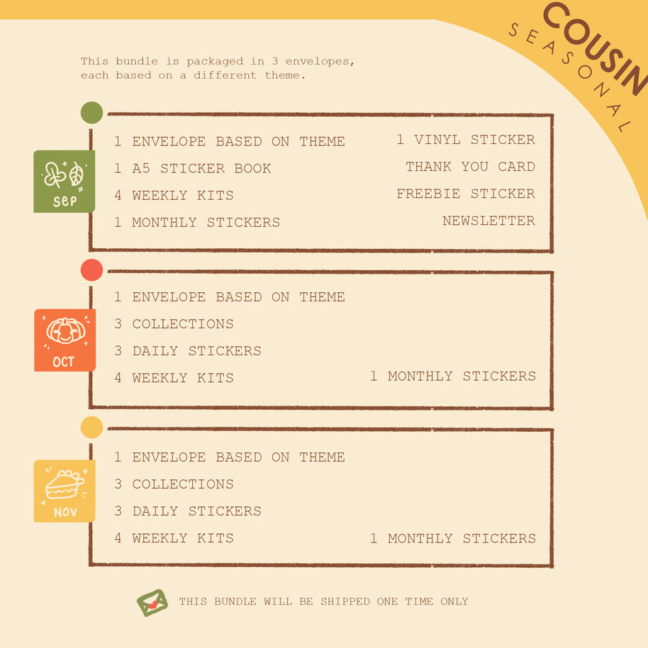 Seasonal | Cousin | Dear Dolly Snail Mail Subscription