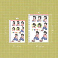 Bibliophile | Time to Unwind | Just Dolls Stickers | J093