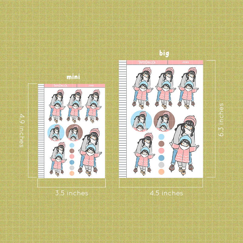 Mother and Daughter | Just Dolls Stickers | J095