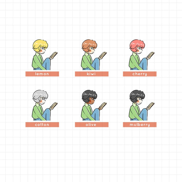 Book Lover | Just Dolls Stickers | J101