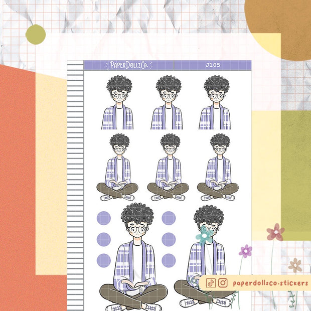 Let's Read | Happy Together | Just Dolls Stickers | J105