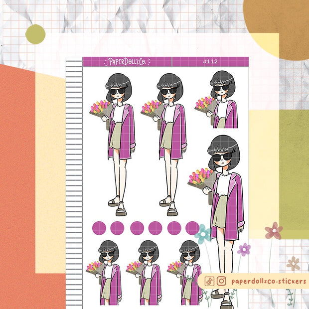 Spring Tulips | Flower Pop | Just Dolls Stickers | J112