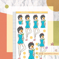 Sunflower | Flower Pop | Just Dolls Stickers | J114