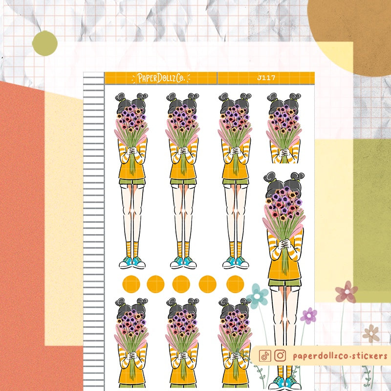 Pansy | Floriography | Just Dolls Stickers | J117