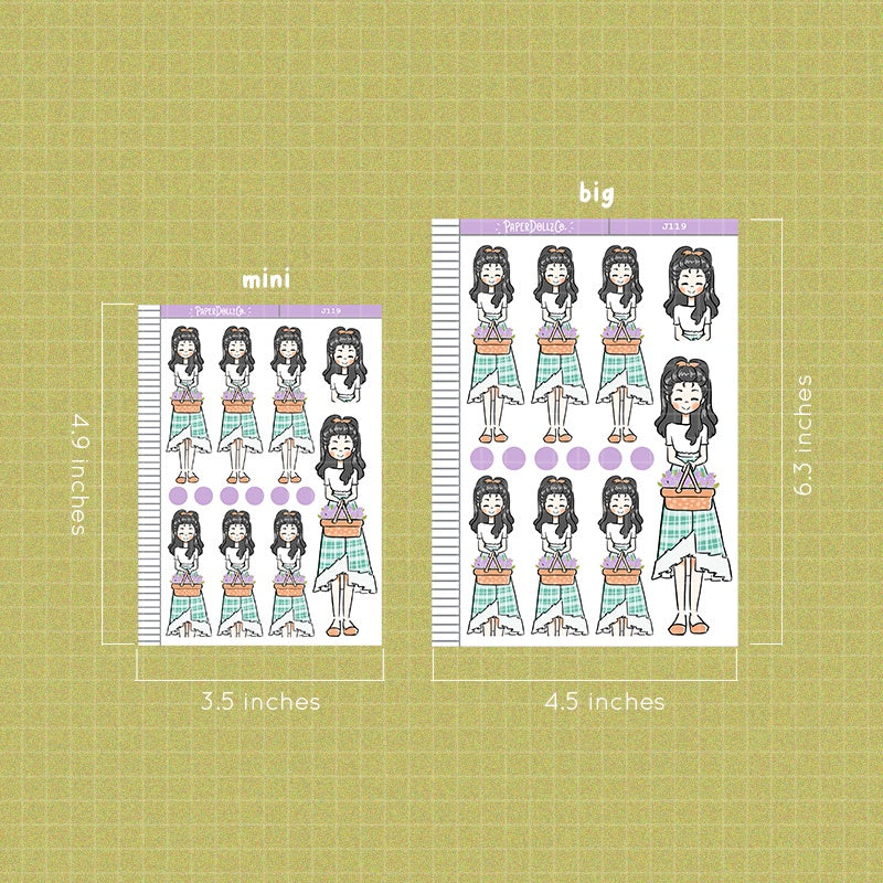 Lilac | Flower Pop | Just Dolls Stickers | J119