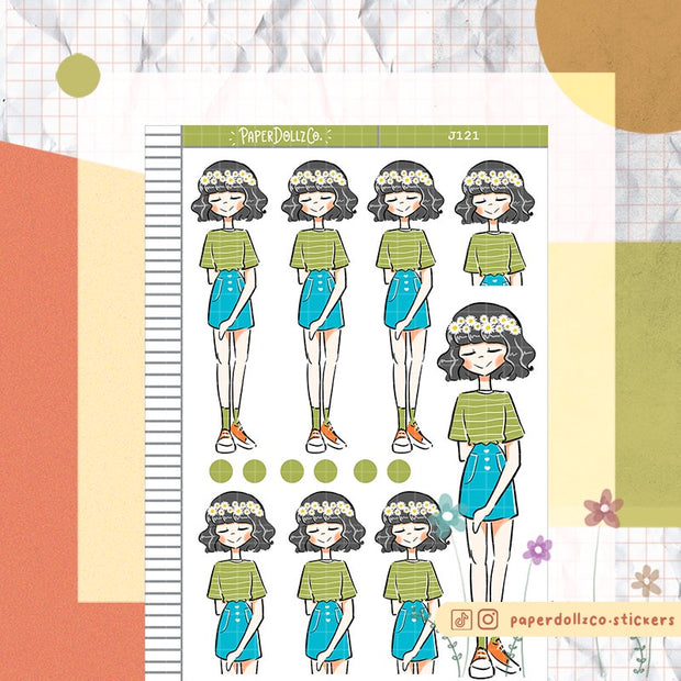 Daisy | Floriography | Just Dolls Stickers | J121