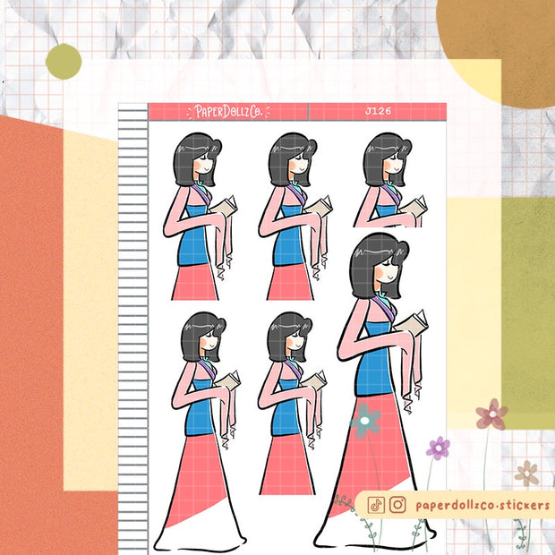Chinese Warrior | Just Dolls Stickers | J126
