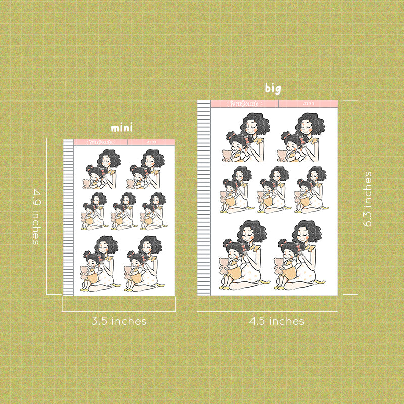 Mother and Daughter | Just Dolls Stickers | J133