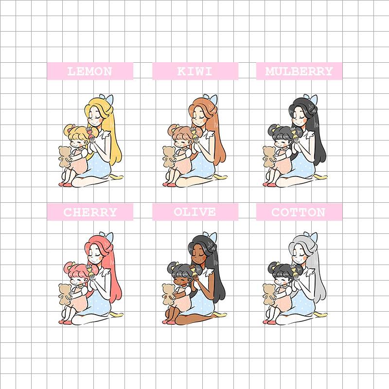 Mother and Daughter | Just Dolls Stickers | J135