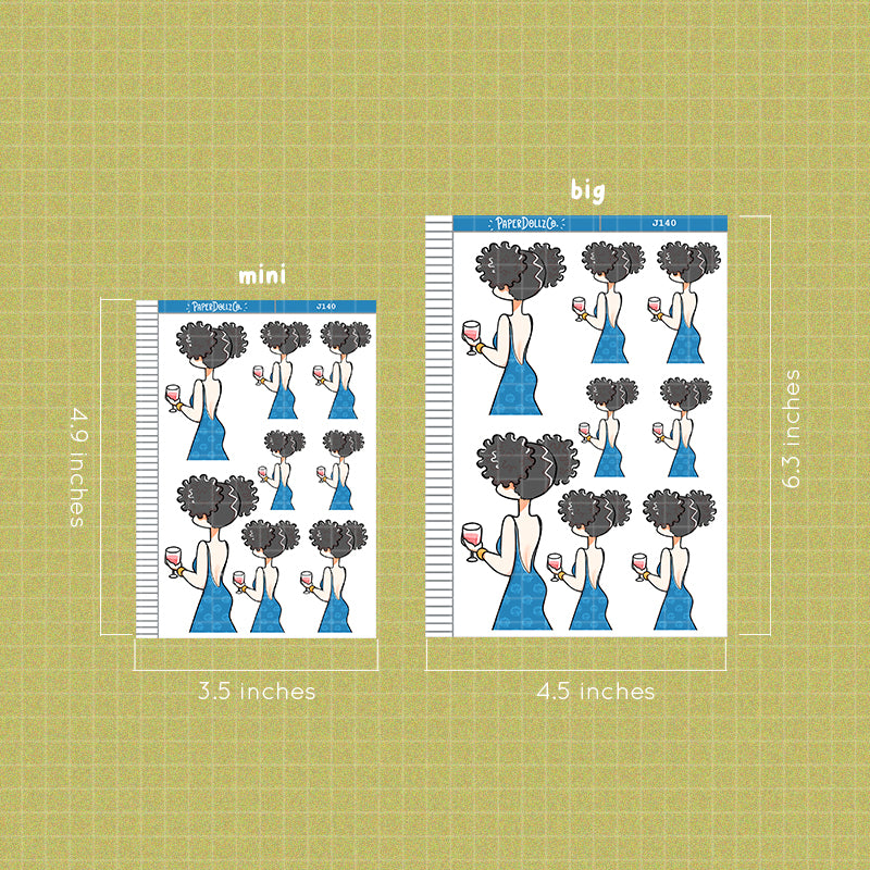 Wine Day | Just Dolls Stickers | J140