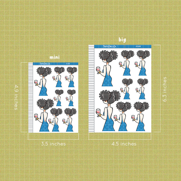 Wine Day | Just Dolls Stickers | J140