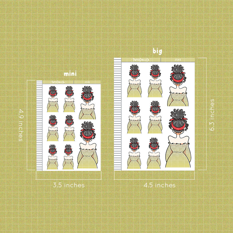 Curly Bandanna | Just Dolls Stickers | J141