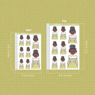 Curly Bandanna | Just Dolls Stickers | J141