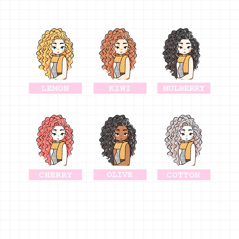 Yellow Scarf | Just Dolls Stickers | J142