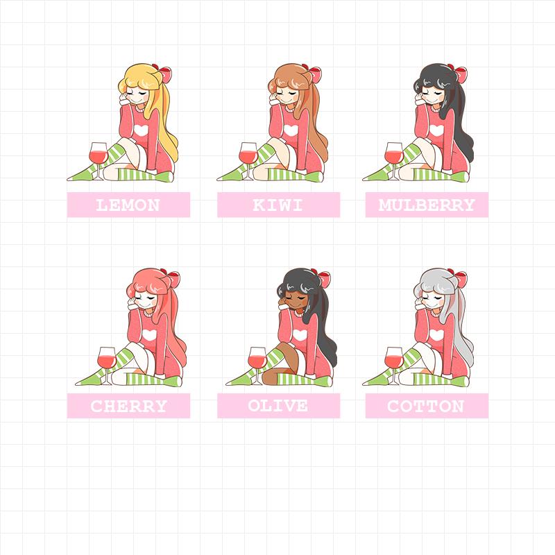 Wine Christmas | Just Dolls Stickers | J149