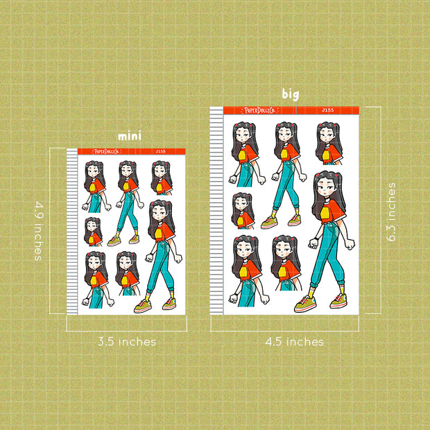 90's School | Back When 90's | Just Dolls Stickers | J155