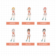 Blushing | Spring | Just Dolls Sticker | J161