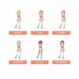 Blushing | Spring | Just Dolls Sticker | J161