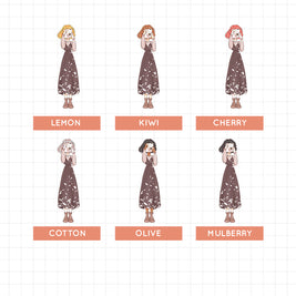 Pristine | Spring | Just Dolls Sticker | J165