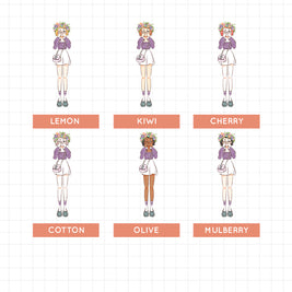 Radiant | Spring | Just Dolls Sticker | J167