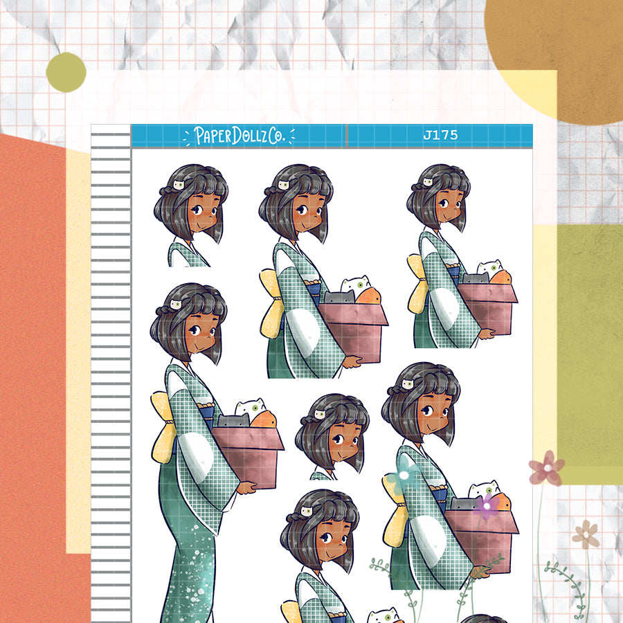 Neko | Tokyo Wanderer | Just Dolls Sticker | J175