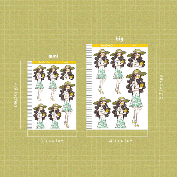 Tropical | Summer Camp | Just Dolls Sticker | J181