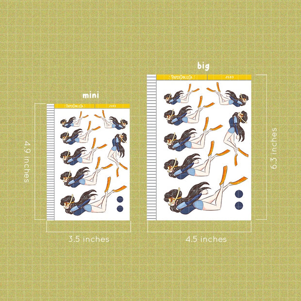 Deep Sea | Summer Camp | Just Dolls Sticker | J183