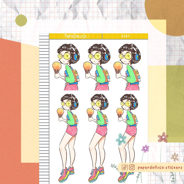 Cool | Summer Time | Just Dolls Sticker | J187