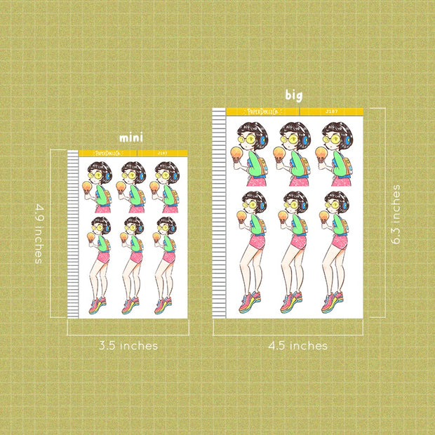 Cool | Summer Time | Just Dolls Sticker | J187
