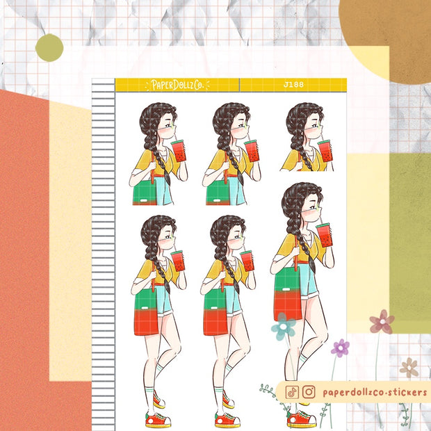 Sunny | Summer Time | Just Dolls Sticker | J188