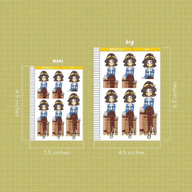 Carefree | Summer Time | Just Dolls Sticker | J189