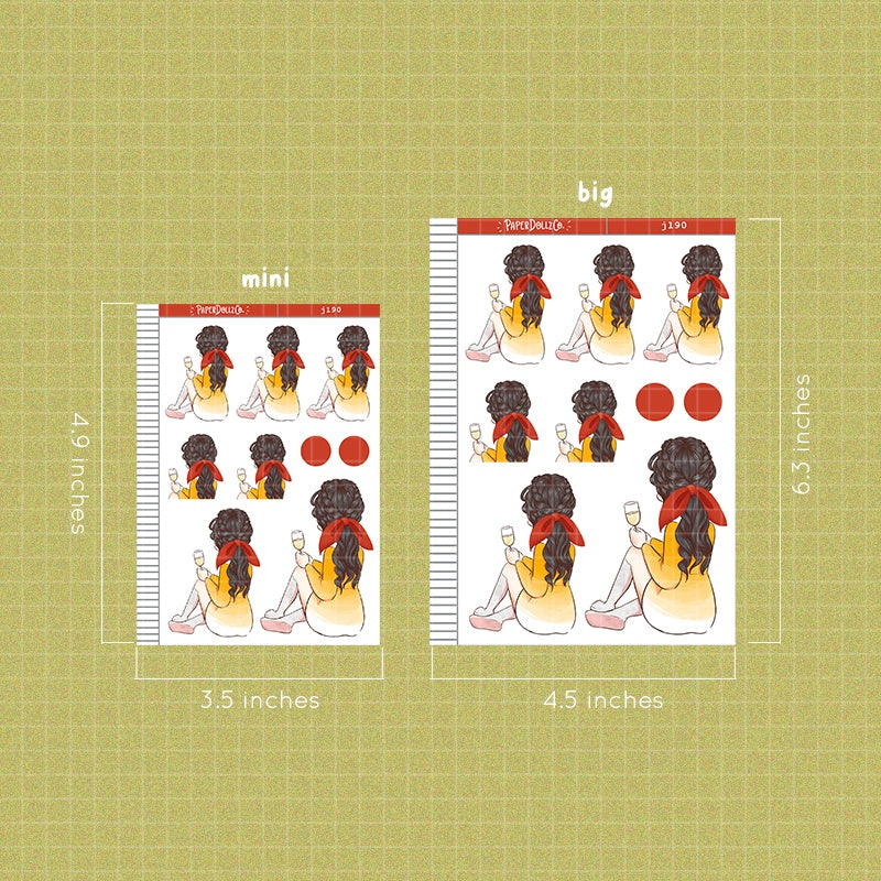 Cheers | Cozy Holiday | Just Dolls Sticker | J190