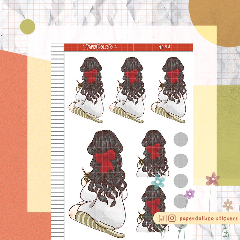 Wintertime | Cozy Holiday | Just Dolls Sticker | J194