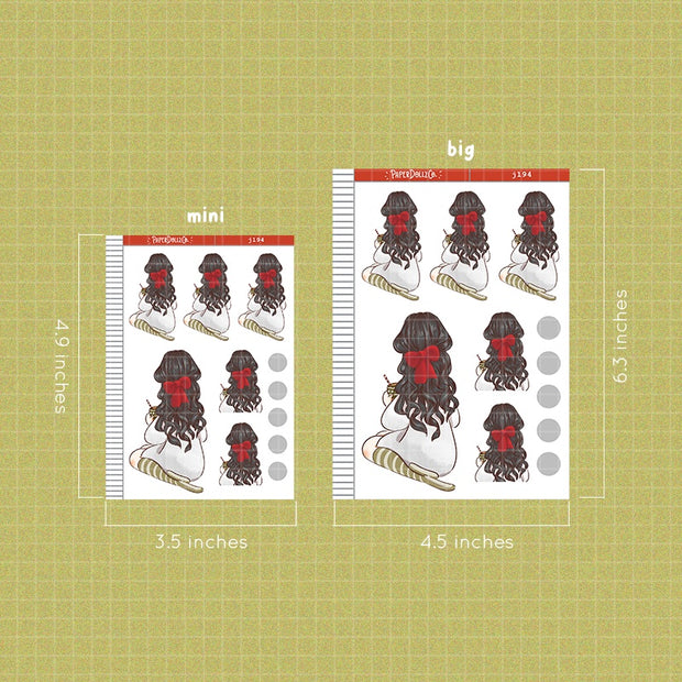 Wintertime | Cozy Holiday | Just Dolls Sticker | J194