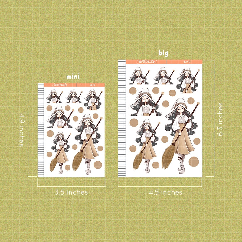 Spook-Takular | Sorceress | Halloween Just Dolls Sticker | J202