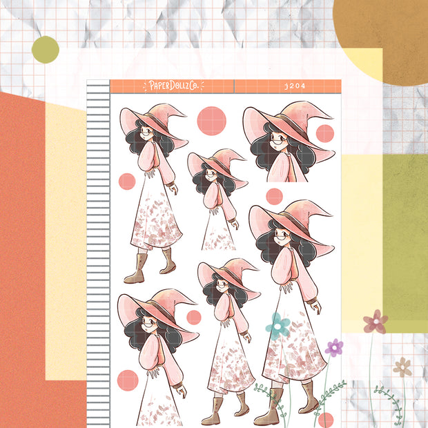 Enchanted | Sorceress | Halloween Just Dolls Sticker | J204