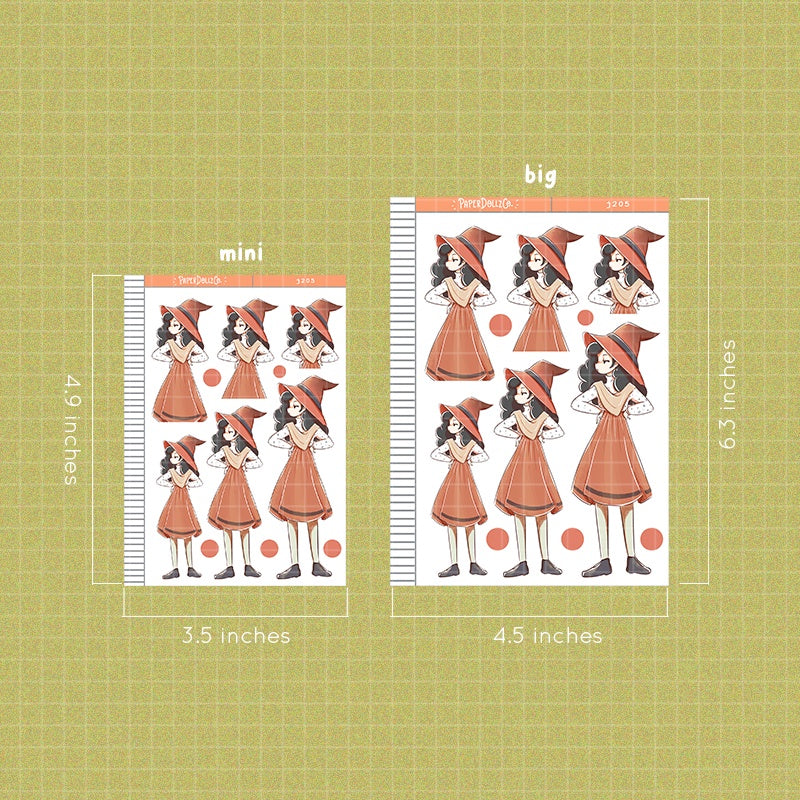 Magical | Sorceress | Halloween Just Dolls Sticker | J205
