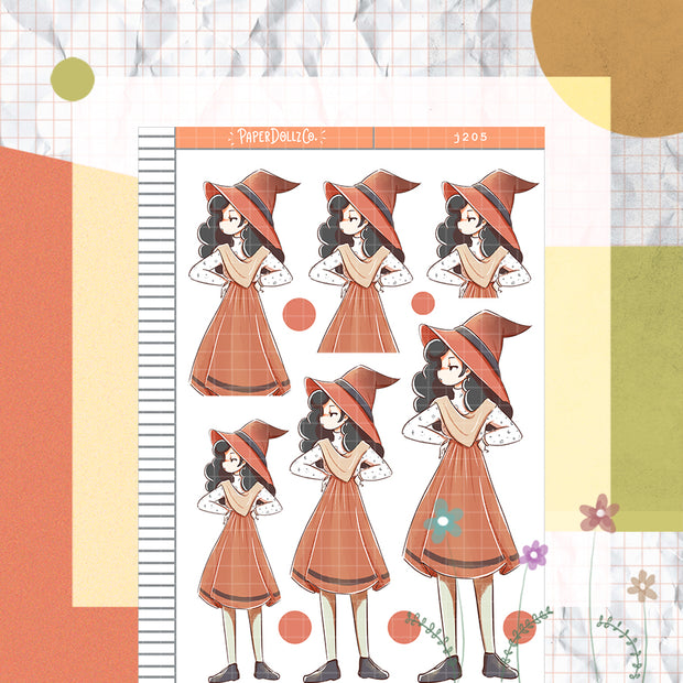 Magical | Sorceress | Halloween Just Dolls Sticker | J205