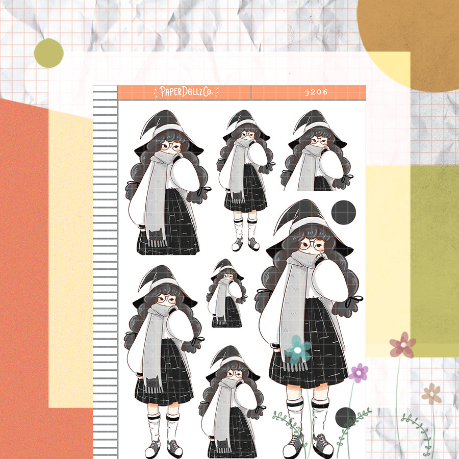 Mystical | Sorceress | Halloween Just Dolls Sticker | J206