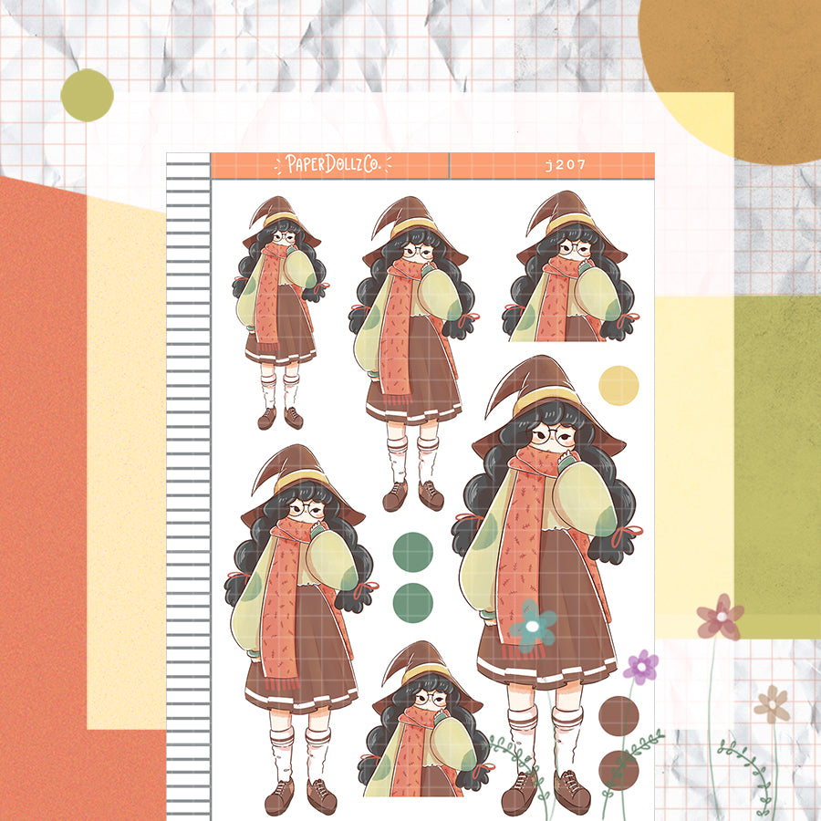 Mystical B | Sorceress | Halloween Just Dolls Sticker | J207