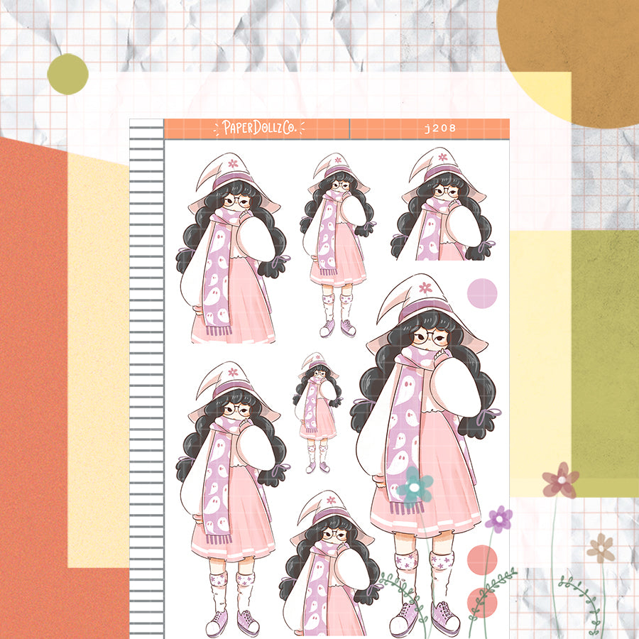 Mystical C | Sorceress | Halloween Just Dolls Sticker | J208